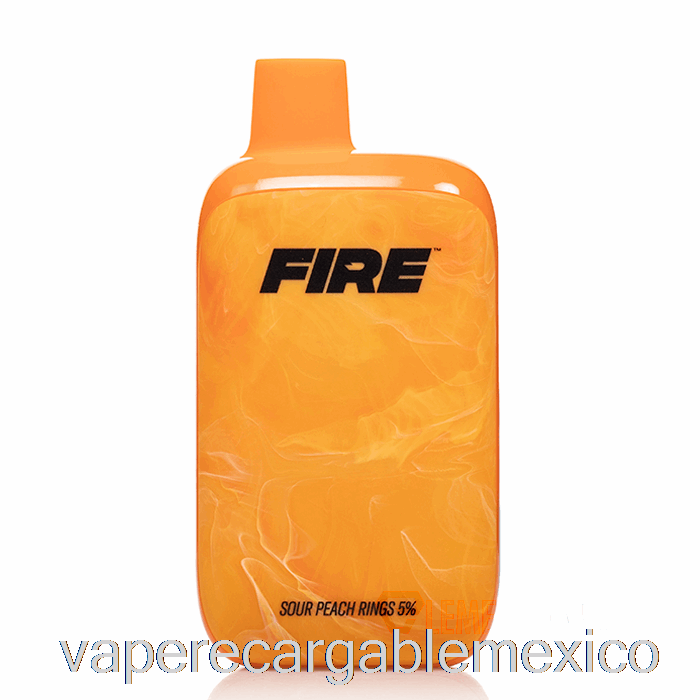 Vape Recargable Fire Boost 12000 Anillos Desechables De Melocotón Agrio